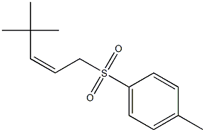 (Z)-4,4-ジメチル-1-トシル-2-ペンテン 化学構造式