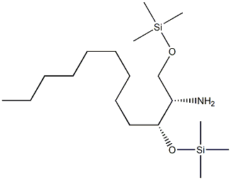 (2S,3R)-1,3-Bis(trimethylsilyloxy)-2-dodecanamine Structure