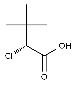 [R,(-)]-2-Chloro-3,3-dimethylbutyric acid Structure