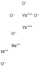 五酸化バリウムニッケルジイッテルビウム 化学構造式