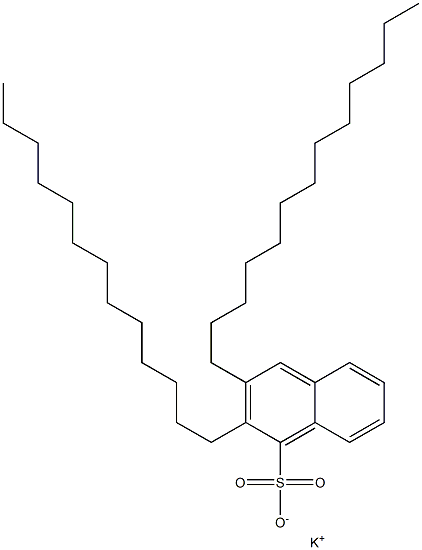 2,3-Ditridecyl-1-naphthalenesulfonic acid potassium salt Structure