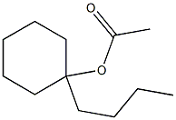 Acetic acid 1-butylcyclohexyl ester Struktur