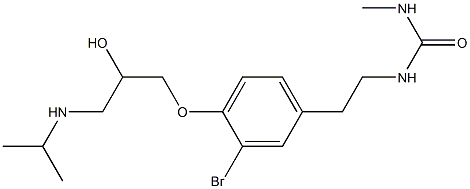1-Methyl-3-[3-bromo-4-[2-hydroxy-3-[isopropylamino]propoxy]phenethyl]urea