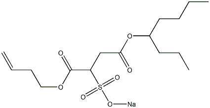 2-(Sodiosulfo)succinic acid 4-octyl 1-(3-butenyl) ester