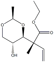 (2R,4S,5R)-4-[(1R)-1-(Ethoxycarbonyl)methyl-2-propenyl]-2-methyl-1,3-dioxan-5-ol Structure