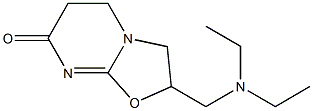2,3,5,6-Tetrahydro-2-[(diethylamino)methyl]-7H-oxazolo[3,2-a]pyrimidin-7-one Struktur