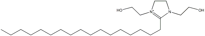 2-Heptadecyl-4,5-dihydro-1,3-bis(2-hydroxyethyl)-1H-imidazol-3-ium Structure