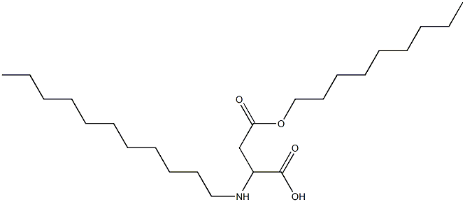 2-Undecylamino-3-(nonyloxycarbonyl)propionic acid Structure