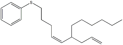 (5Z)-4-Hexyl-9-phenylthio-1,5-nonadiene Structure