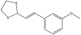 2-[(E)-2-(3-Methoxyphenyl)ethenyl]-1,3-dithiolane|
