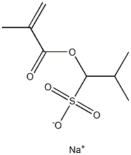 1-(Methacryloyloxy)-2-methyl-1-propanesulfonic acid sodium salt Structure