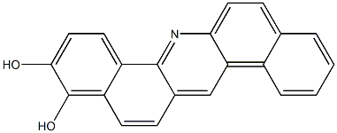ジベンゾ[a,h]アクリジン-10,11-ジオール 化学構造式