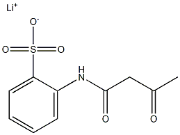 2-(Acetoacetylamino)benzenesulfonic acid lithium salt Structure