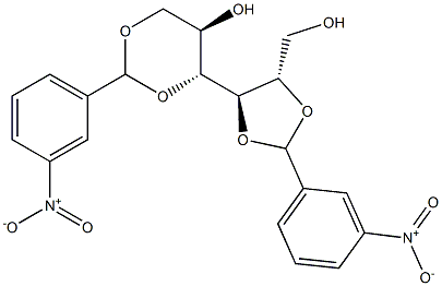 2-O,3-O:4-O,6-O-Bis(3-nitrobenzylidene)-D-glucitol 结构式