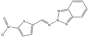 2-[(2H-Benzotriazol-2-yl)iminomethyl]-5-nitrothiophene Structure