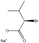 [R,(+)]-2-Bromo-3-methylbutyric acid sodium salt Structure