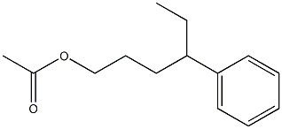 Acetic acid 4-phenylhexyl ester Structure