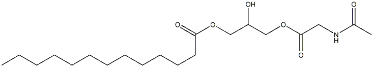 1-[(N-Acetylglycyl)oxy]-2,3-propanediol 3-tridecanoate Struktur