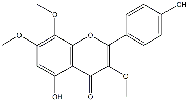 4',5-Dihydroxy-3,7,8-trimethoxyflavone Structure