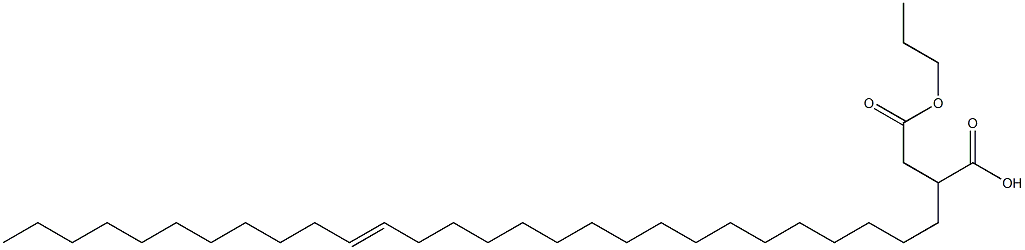 2-(17-オクタコセニル)こはく酸1-水素4-プロピル 化学構造式