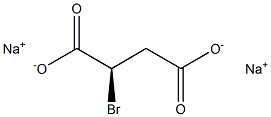 [R,(+)]-2-ブロモこはく酸ジナトリウム 化学構造式