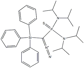 Diazo[bis(diisopropylamino)phosphinothioyl](triphenylsilyl)methane