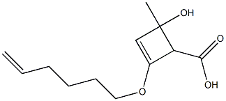2-(5-Hexenyloxy)-4-methyl-4-hydroxy-2-cyclobutene-1-carboxylic acid|