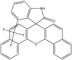 4'-(Trifluoromethyl)spiro[7H-dibenzo[c,h]xanthene-7,3'-[3H]indol]-2'(1'H)-one Structure