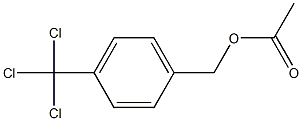 Acetic acid 4-(trichloromethyl)benzyl ester,,结构式