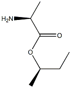 (R)-2-Aminopropanoic acid (S)-1-methylpropyl ester Struktur