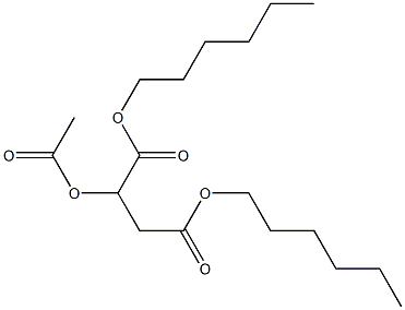 2-Acetyloxybutanedioic acid dihexyl ester