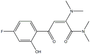 (2E)-2-(Dimethylamino)-N,N-dimethyl-4-oxo-4-(4-fluoro-2-hydroxyphenyl)-2-butenamide