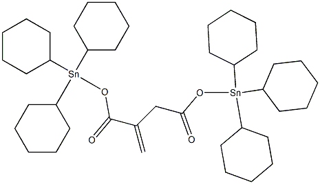 2-Propene-1,2-dicarboxylic acid bis(tricyclohexylstannyl) ester