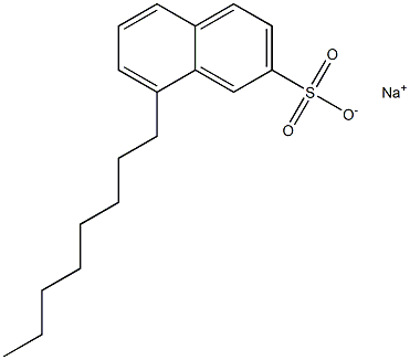 8-オクチル-2-ナフタレンスルホン酸ナトリウム 化学構造式