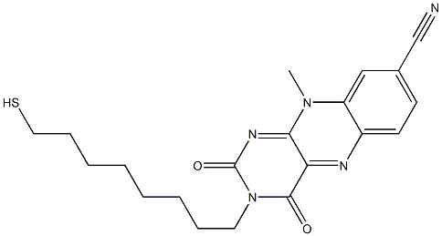 3-(8-Mercaptooctyl)-8-cyano-10-methylbenzo[g]pteridine-2,4(3H,10H)-dione