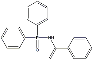 N-(1-フェニルエテニル)-P,P-ジフェニルホスフィンアミド 化学構造式