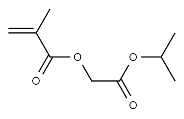 Methacrylic acid isopropyloxycarbonylmethyl ester Structure