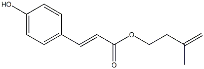 (E)-3-(4-Hydroxyphenyl)propenoic acid 3-methyl-3-butenyl ester Structure