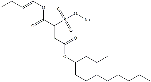2-(Sodiosulfo)succinic acid 4-dodecyl 1-(1-butenyl) ester