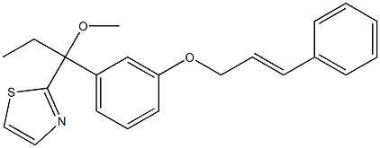 2-[1-Methoxy-1-[3-(3-phenyl-2-propenyloxy)phenyl]propyl]thiazole
