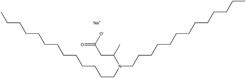 3-(Ditridecylamino)butyric acid sodium salt Structure