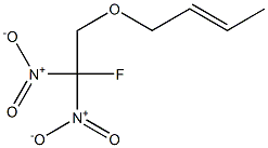 1-(2-フルオロ-2,2-ジニトロエトキシ)-2-ブテン 化学構造式