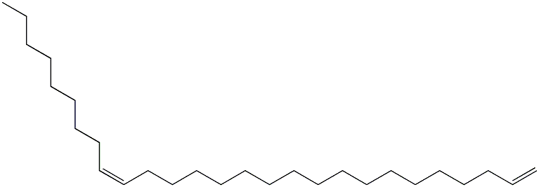 (Z)-1,18-ヘプタコサジエン 化学構造式