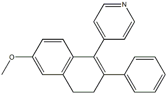 4-(6-Methoxy-2-phenyl-3,4-dihydronaphthalen-1-yl)pyridine