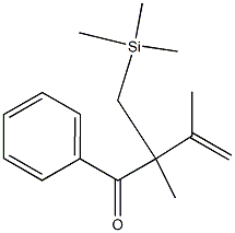 2,3-Dimethyl-1-phenyl-2-[(trimethylsilyl)methyl]-3-buten-1-one Structure