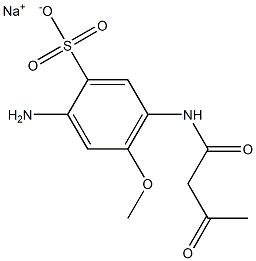 5-Acetoacetylamino-2-amino-4-methoxybenzenesulfonic acid sodium salt