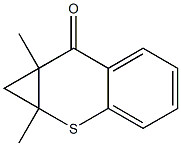 1,1a,7,7a-Tetrahydro-1a,7a-dimethylbenzo[b]cyclopropa[e]thiopyran-7-one Structure