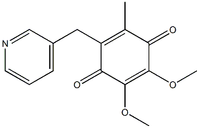 2-(3-Pyridinylmethyl)-3-methyl-5,6-dimethoxy-p-benzoquinone Structure