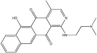 1-[[2-(Dimethylamino)ethyl]amino]-4-methyl-6-hydroxynaphth[2,3-g]isoquinoline-5,12-dione