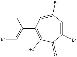 3-[(E)-2-Bromo-1-methylethenyl]-2-hydroxy-5,7-dibromo-2,4,6-cycloheptatrien-1-one